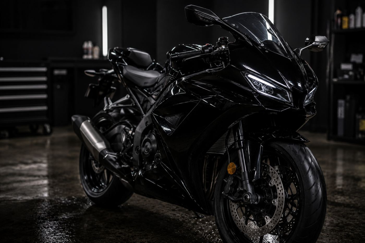 Gtechniq ceramic coating and paint protection applied to a motorcycles at the G&S Caravan Services workshop in Port Stephens