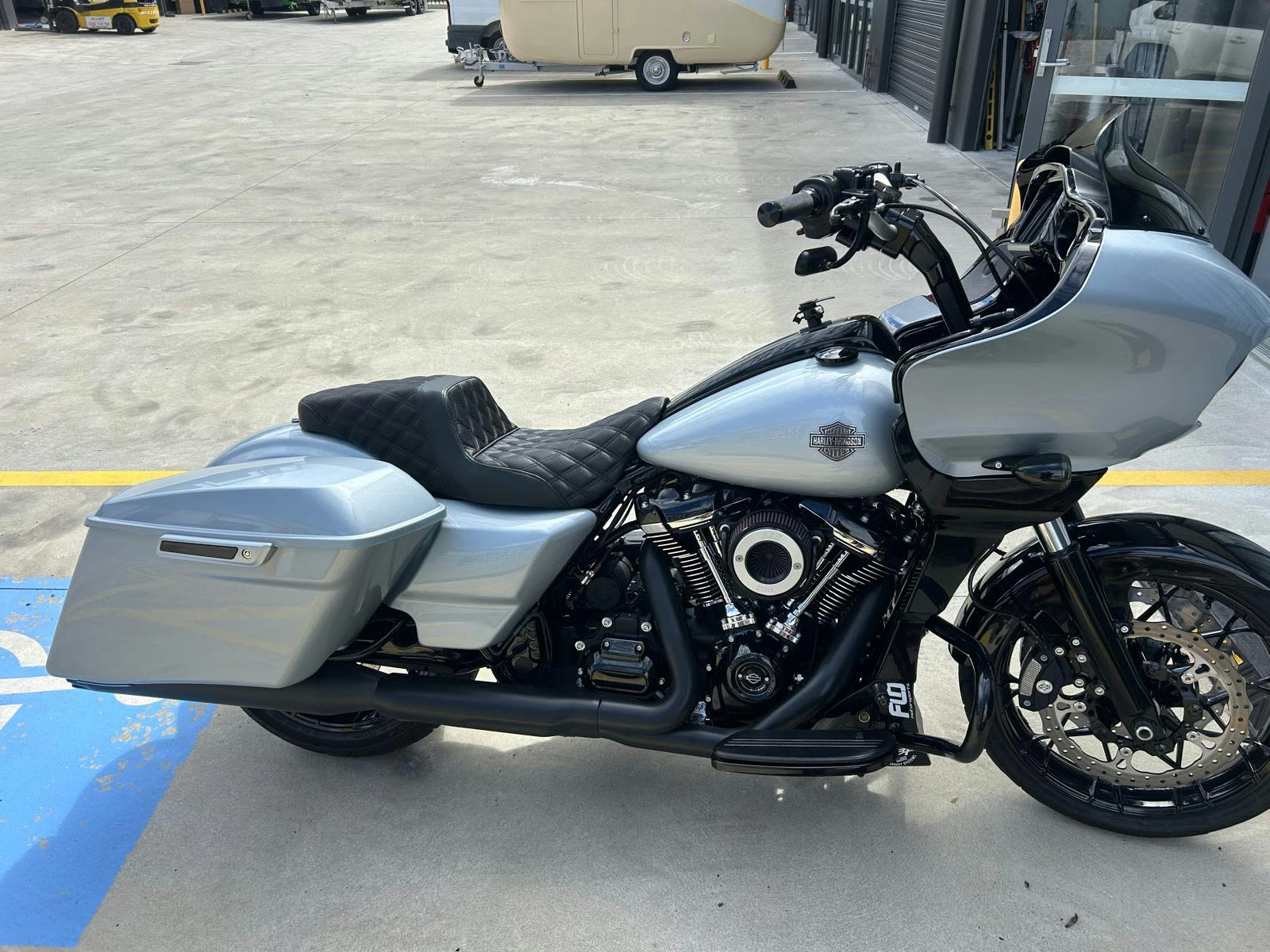 Finished Gtechniq ceramic coated Harley-Davidson motorcycle with deep gloss finish